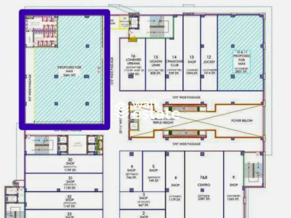 Commercial space for lease in Trendset mall, Vijayawada