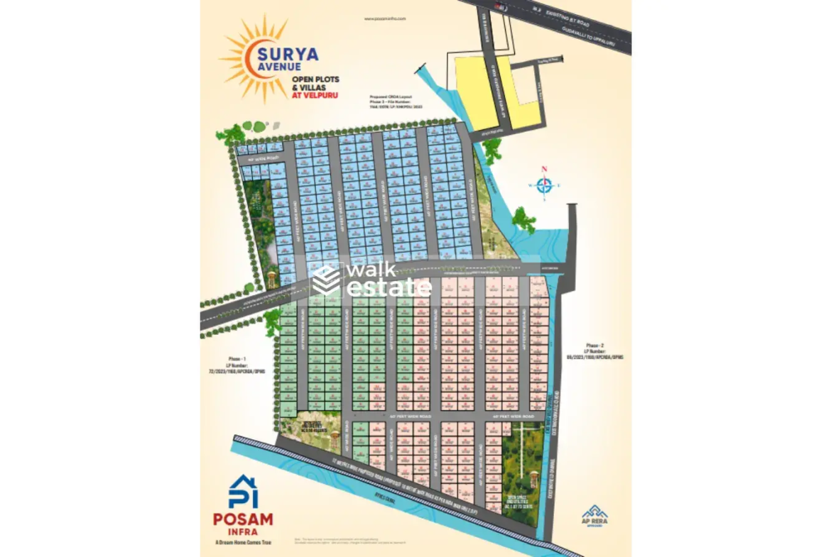 Posam Infra Open Plots And Villas for sale in Velpur Vijayawada