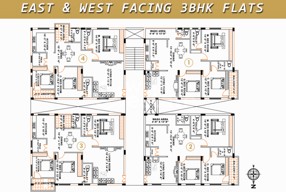 Siddhartha Towers Luxury 3 BHK flats in Tadepalli Vijayawada