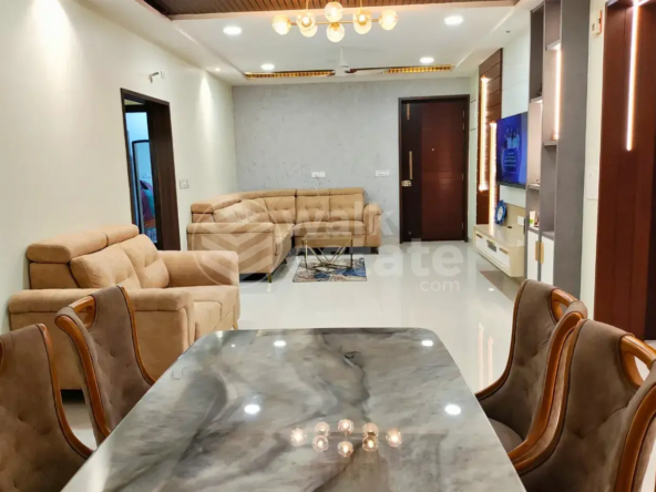 Mid Valley city Luxury Gated Community fully furnished 3 BHK flats for rent in Vijayawada