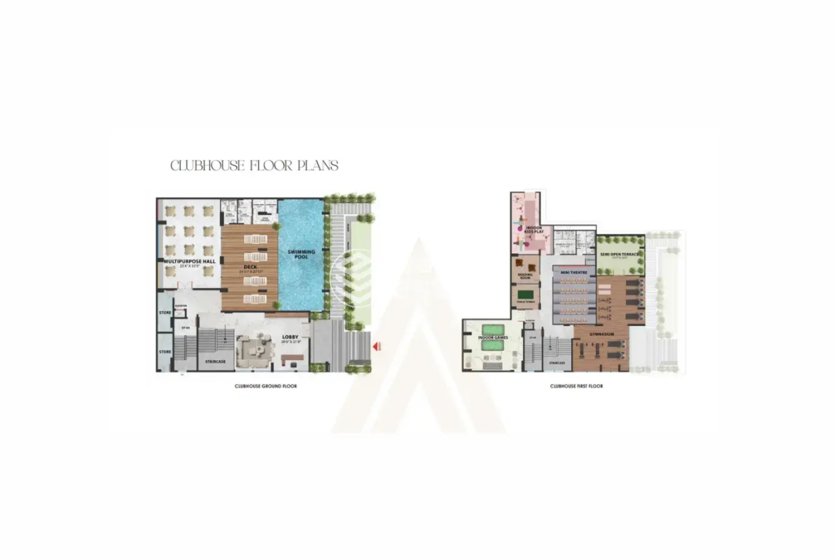 Avaasa ONE Club house floor plans