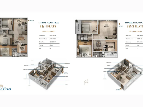 2 BHK & 3 BHK flats in Poranki Vijayawada
